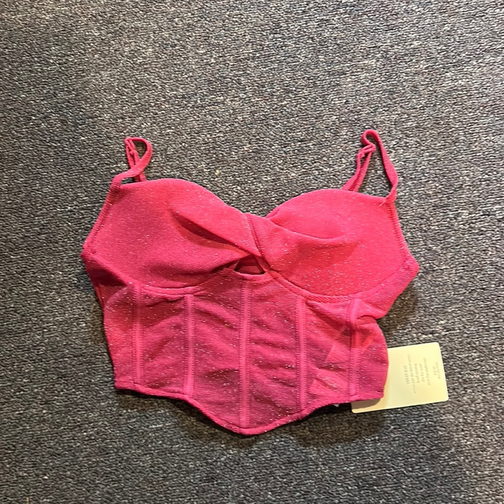 Pink Corset Style Top